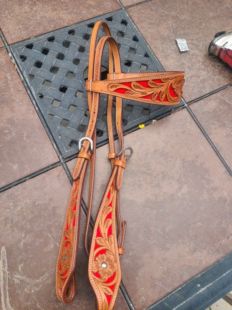 New beautiful horse browband headstall