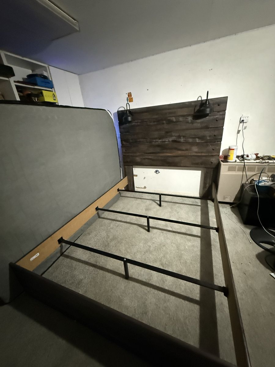 Queen bed frame,dresser and night stand