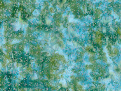 Batik fabric - ZigZag Silver Metallic - free US shipping with 2 yards or more