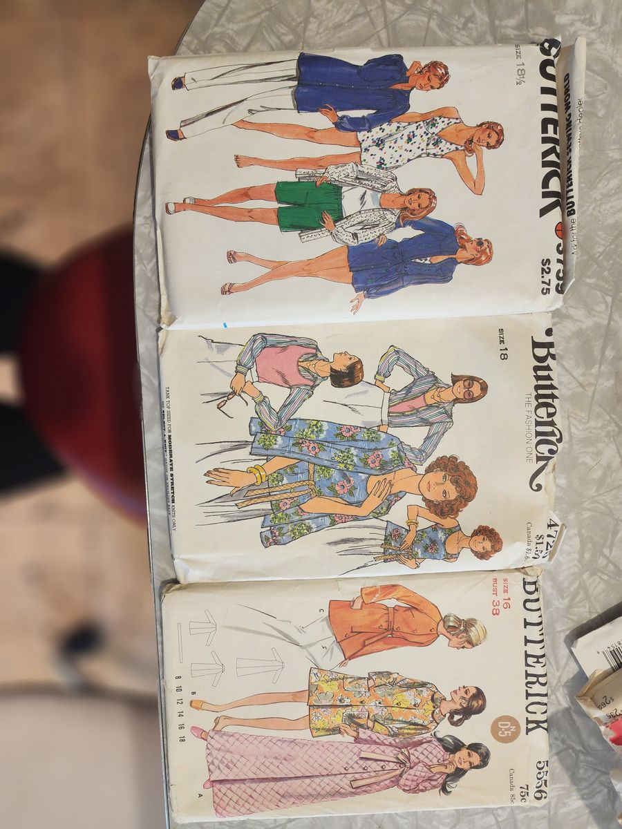 Vintage Sewing Patterns, Cut & Uncut, various brands, women's, men's, and children's