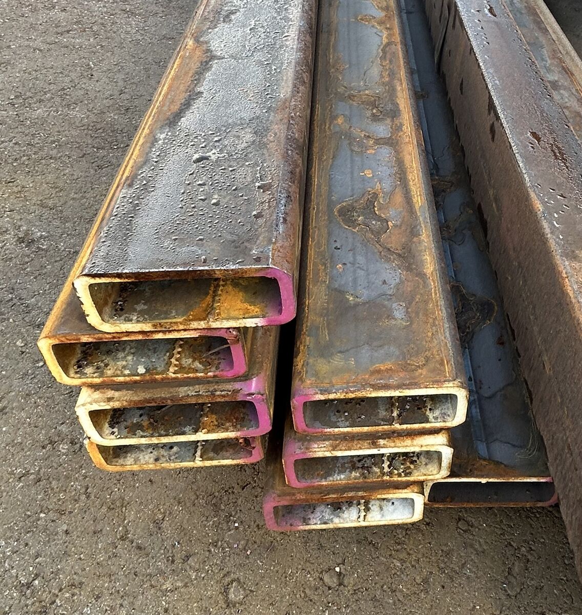 SURPLUS TUBING DEAL! Surplus Steel Rectangular Tubing 5" x 2" x. 312 x 40'