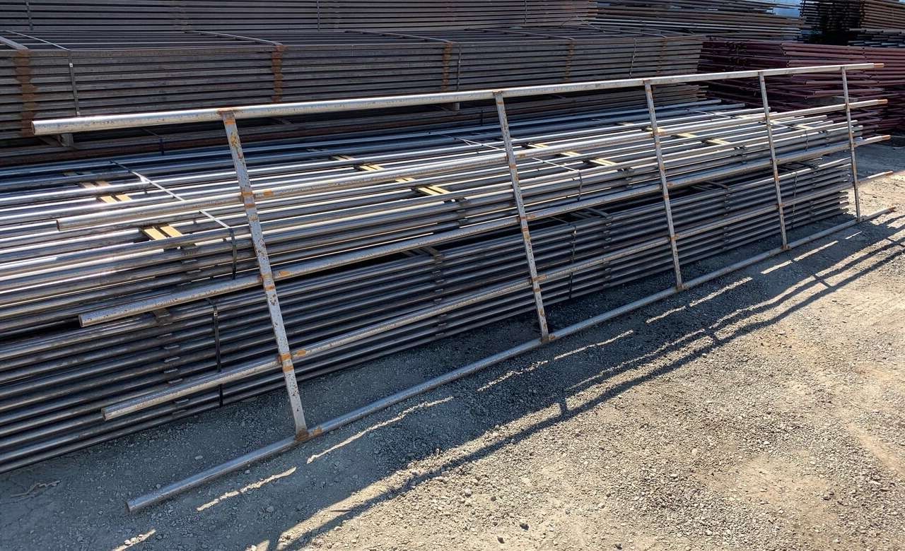 Continuous Fence Panel 1-5/8" OD 5 rail - 14ga thick 4'x20' - $198.95 each