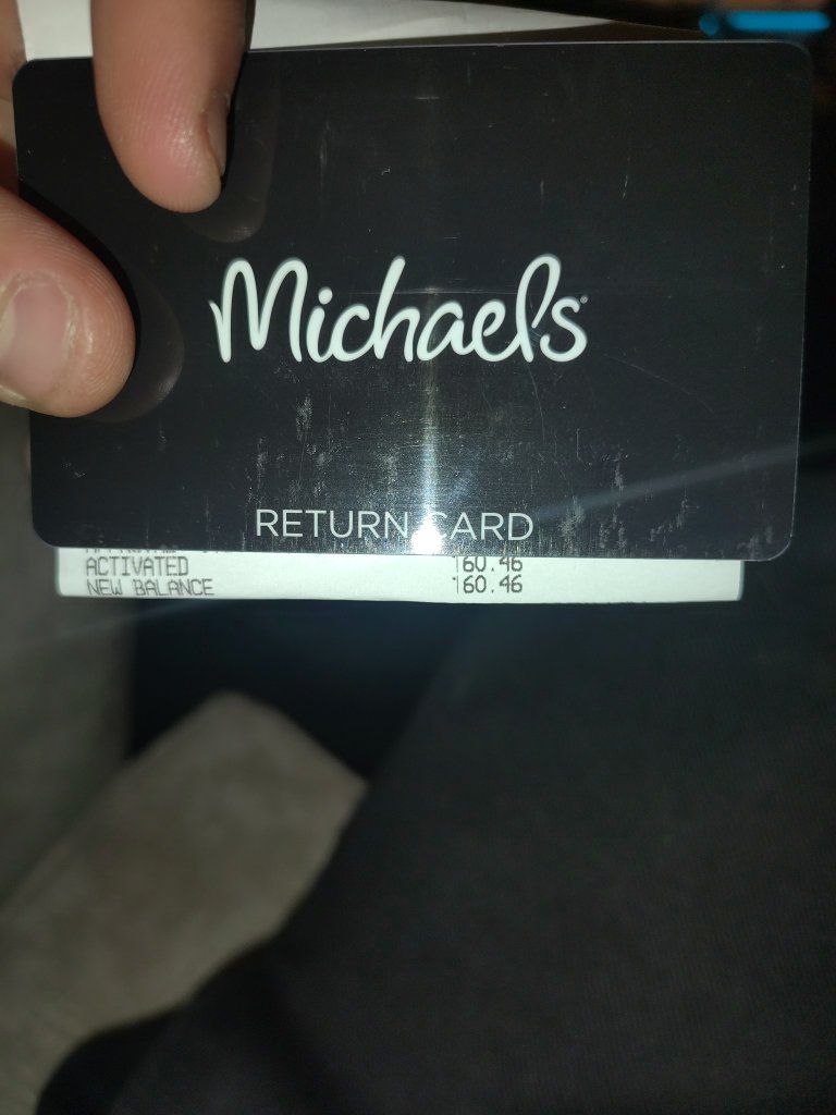 Michaels Return Card - $160.46 Balance