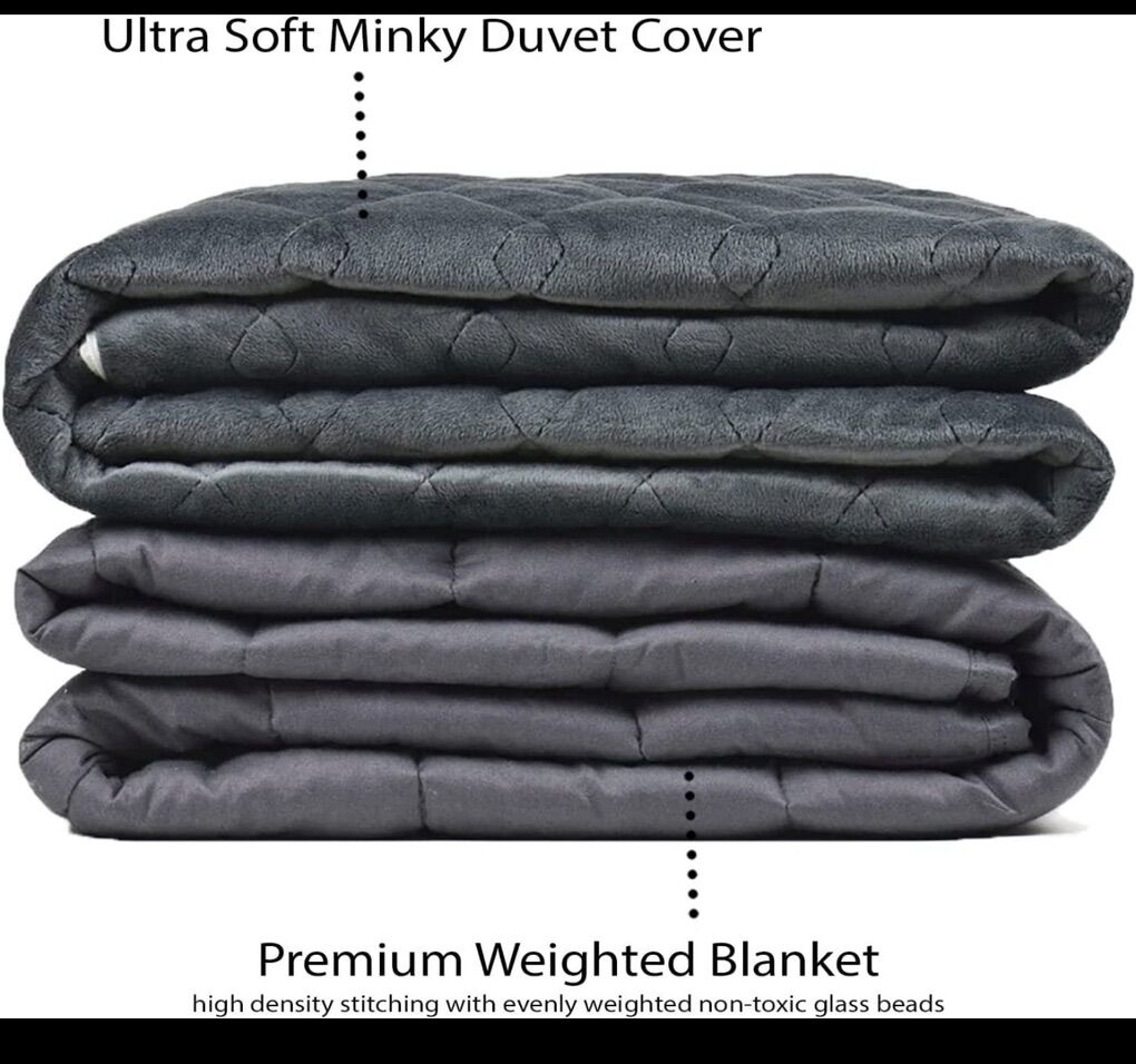 New Minky Blanket - 24 Lbs Heavy Weighted Blanket