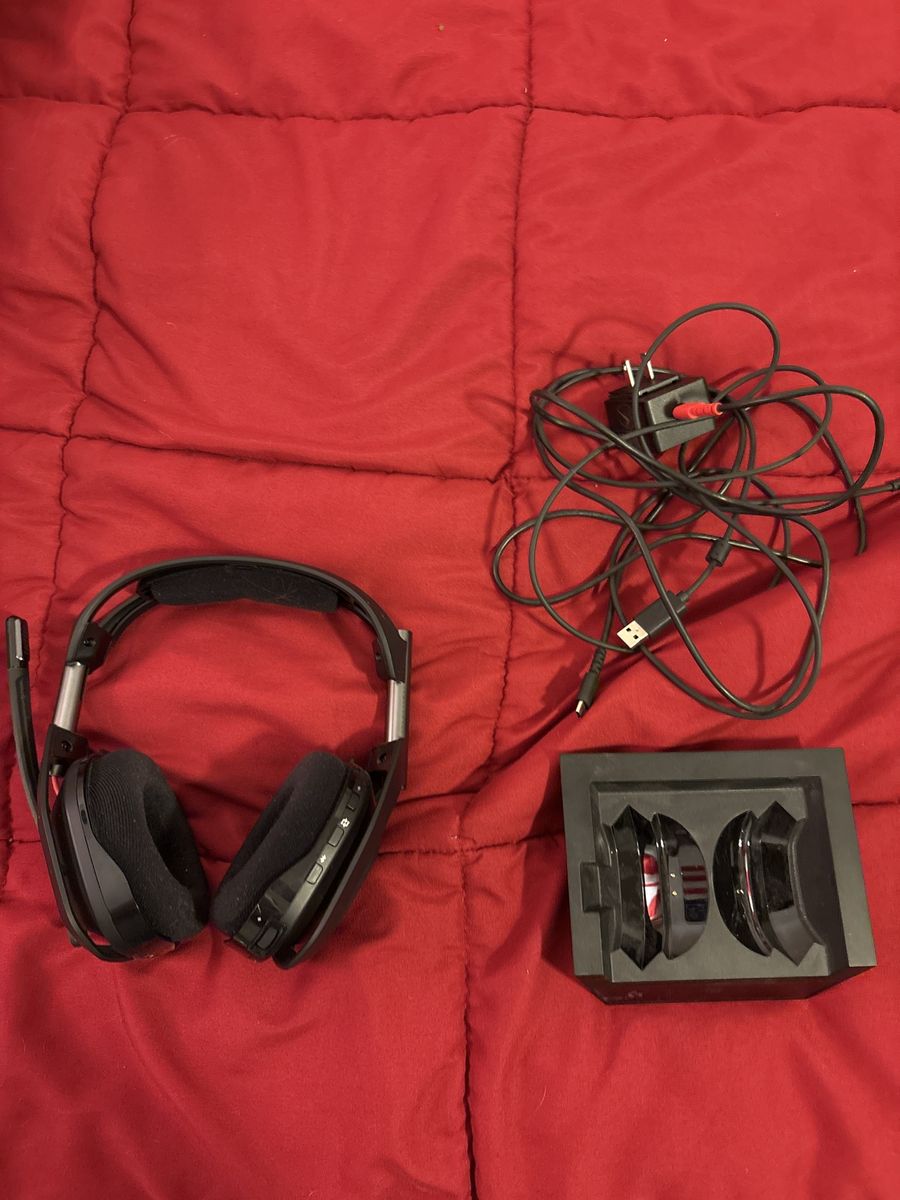 ASTRO Gaming A50 Wireless Gaming Headset with Base Station & Cables - Black