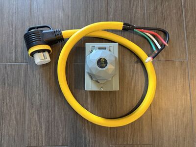 50 Amp generator/inverter cord with inlet box
