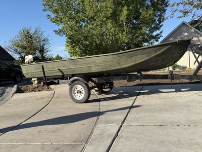 13 Foot, John Boat with 5 hp Johnson outboard