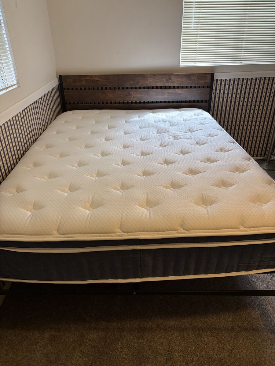 Queen size bed with mattress
