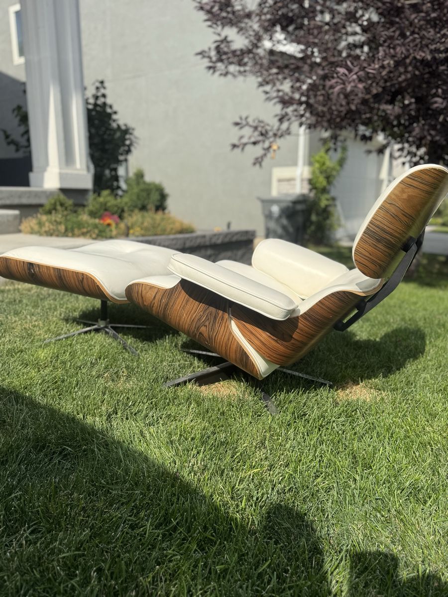 Mid-Century Vintage Lounge Chair & Ottoman
