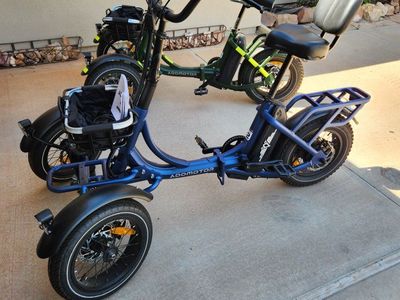 $1500 OBO
2 AVAILABLE
ADDMOTOR EB 2.0 Electric Trike - Low Miles, Adult Tricycle E-Bike with Basket