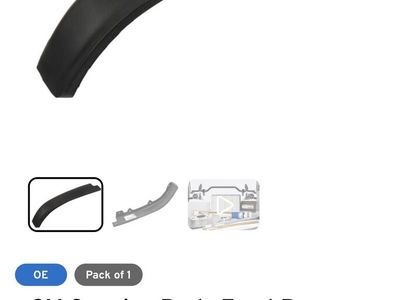 GM Genuine Parts Front Bumper Outer Passenger Side Valance Panel Left & Right