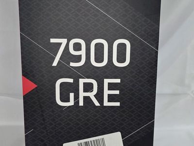 XFX Radeon RX 7900 GRE gaming graphics card with 16GB of GDDR6 memory.