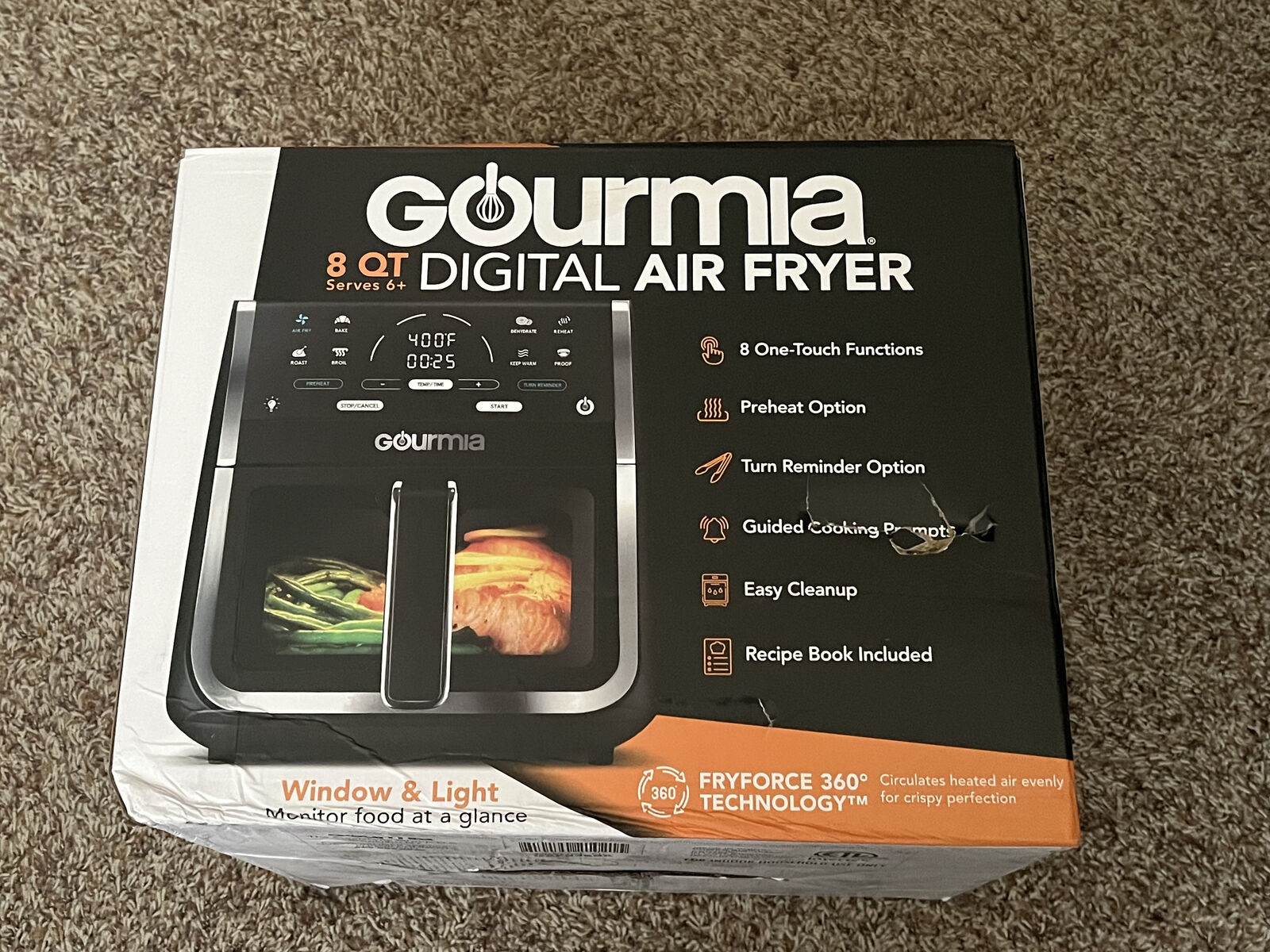 NEW: Gourmia 8Qt Digital Air Fryer