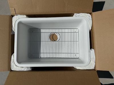 Kohler Cairn 27" Undermount Single Basin Sink Matte White w/Rack