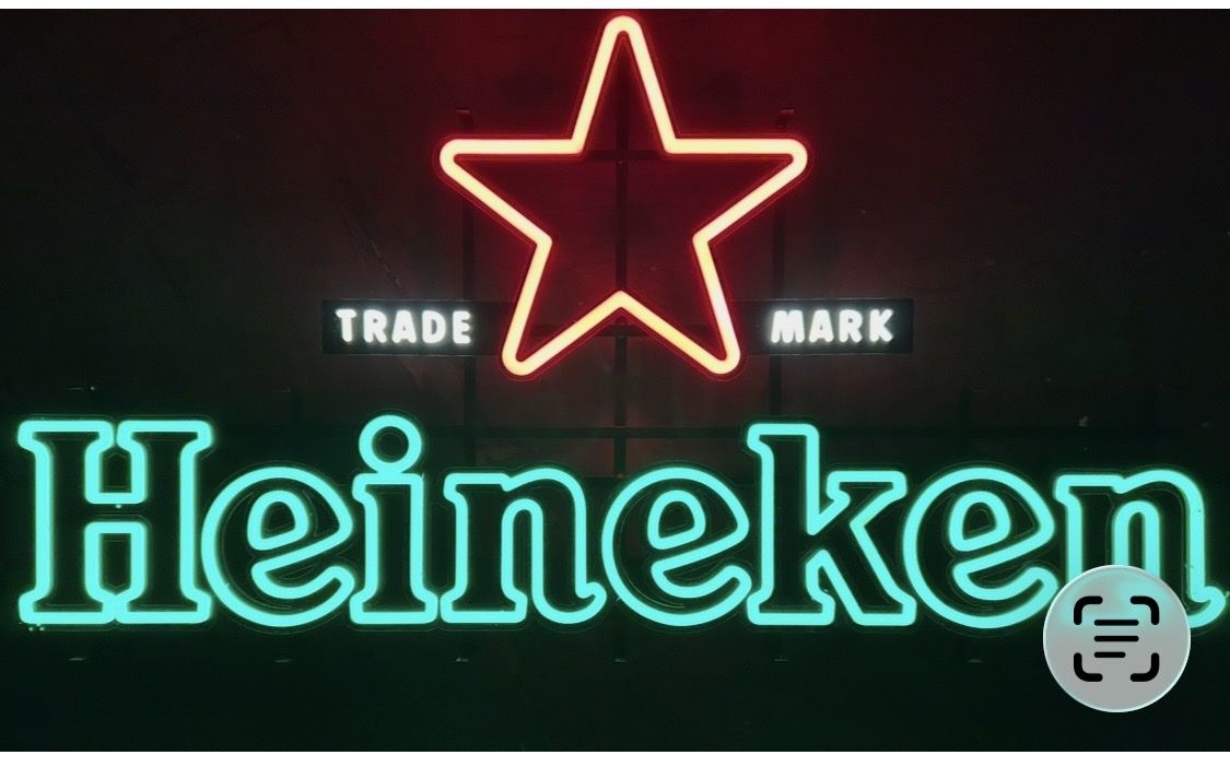 Heineken led Neon Sign - large 26”x47”- Bar/Man Cave Decor