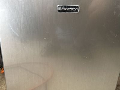 Emerson Compact Mini Fridge/Refrigerator - Stainless Steel Finish