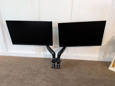 Dual Acer 27" Monitors and Adjustable Desk Mount