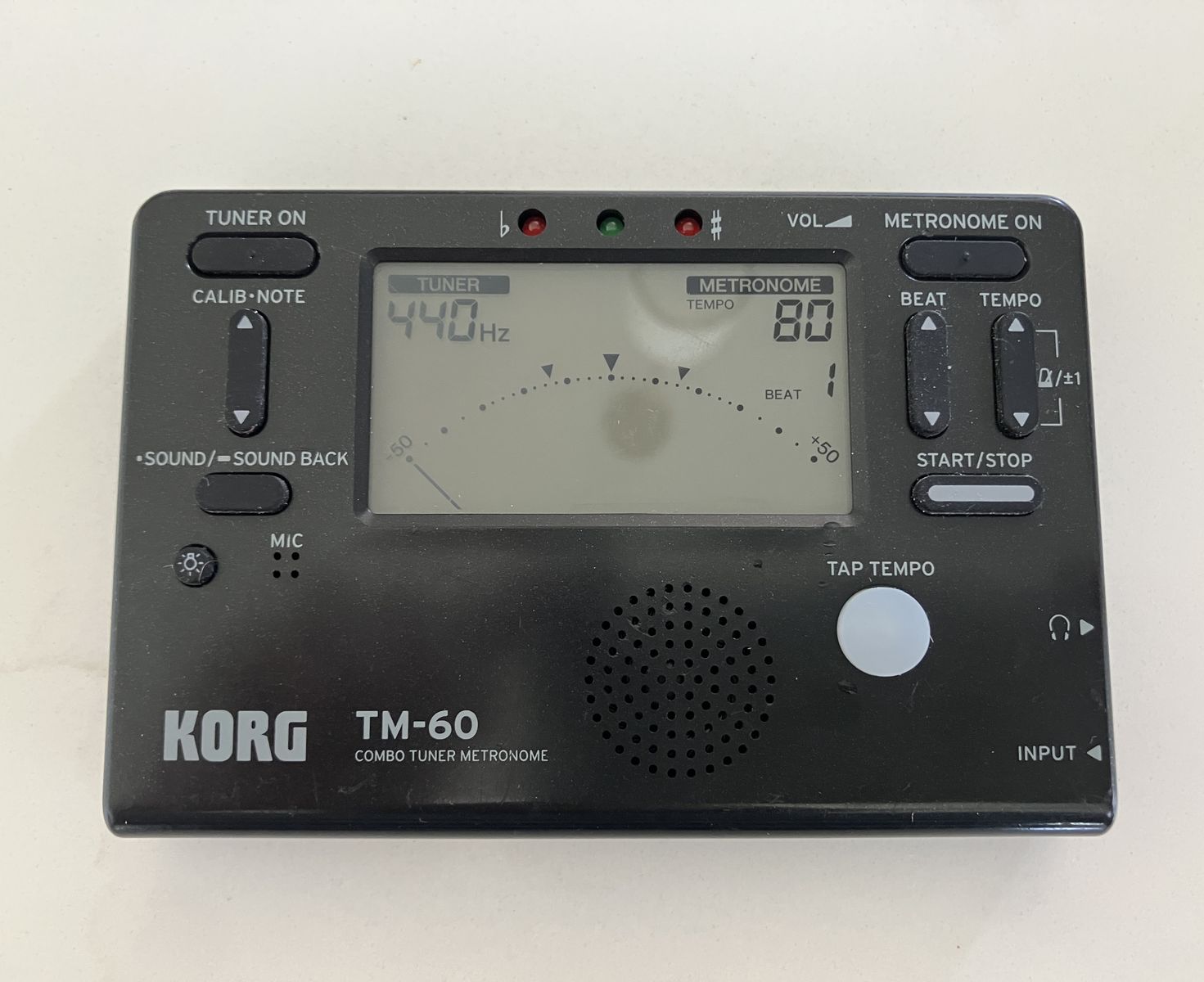 Korg TM-60 metronome and tuner