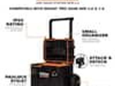 Ridgid Pro Gear System Gen 2.0 Stackable 25 in All Terrain Rolling Tool Box with 9 in. Wheels