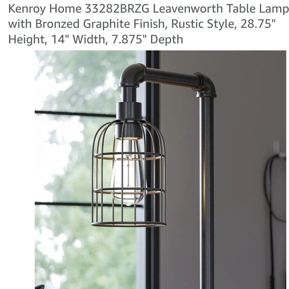 Kenroy Home Table Lamp  Brand New