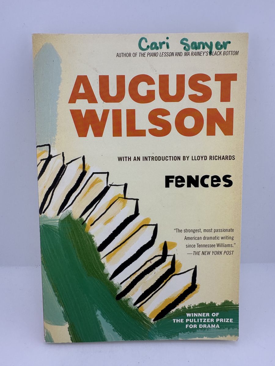 Fences August Wilson PB Plume Pulitzer Prize Drama Play Book