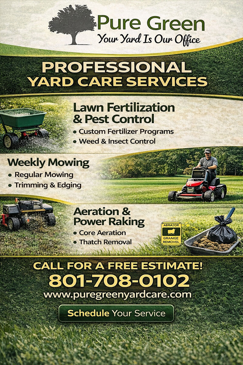 Mowing, Fertilizer & Aeration