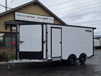 8x16 / 8.5x16 UTV/ATV/Snowmobile Enclosed Trailer All Aluminum High Country 2026
