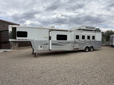 2008 Bloomer 4-Horse Living Quarters Trailer w/ Slide-Out - "The Evolution"