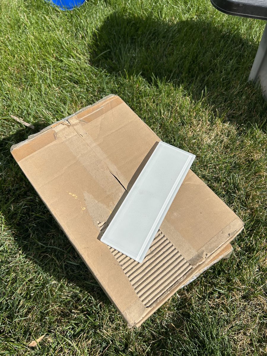 Glass Subway Tile - White