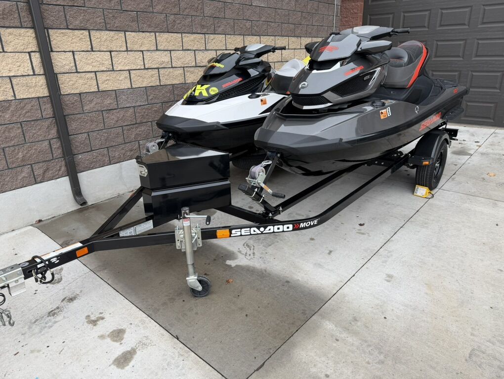 (58 Hours) 2014 supercharged SeaDoo's W/ Trailer