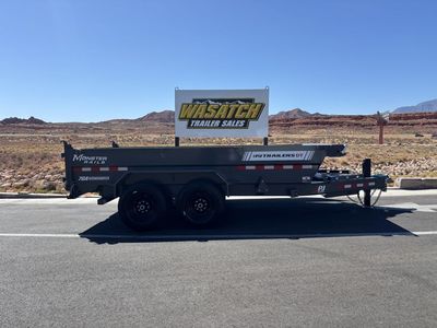 2027 PJ Trailers Grey 7X14 DT1 Telescopic Dump 15K