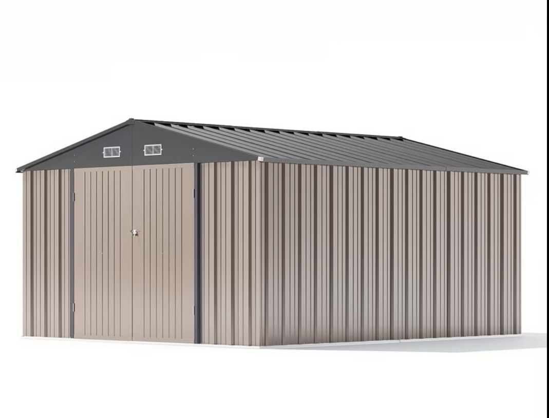 10x12 Metal Shed New in Box Brown