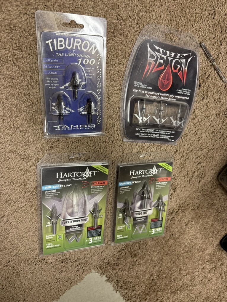 4 Packs Of Broadheads