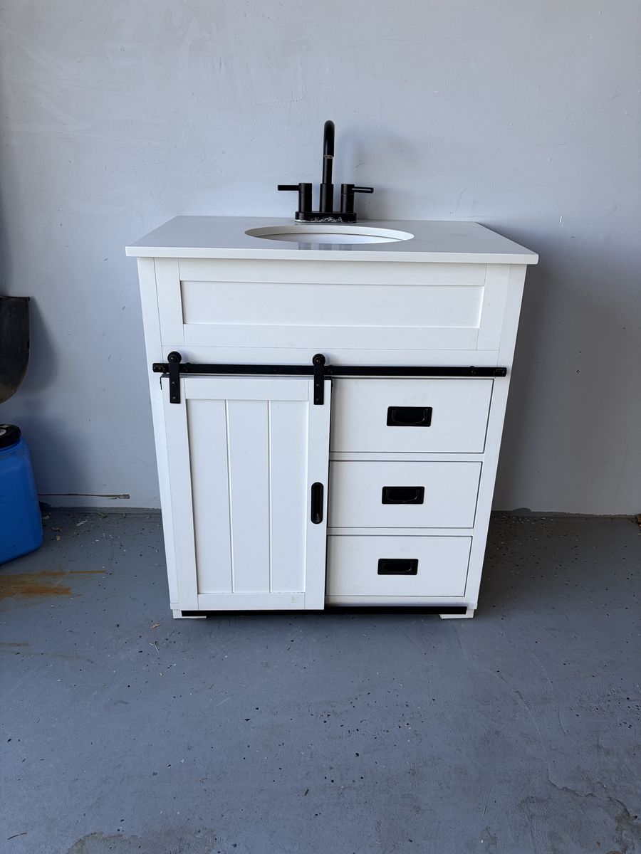 White Bathroom Vanity