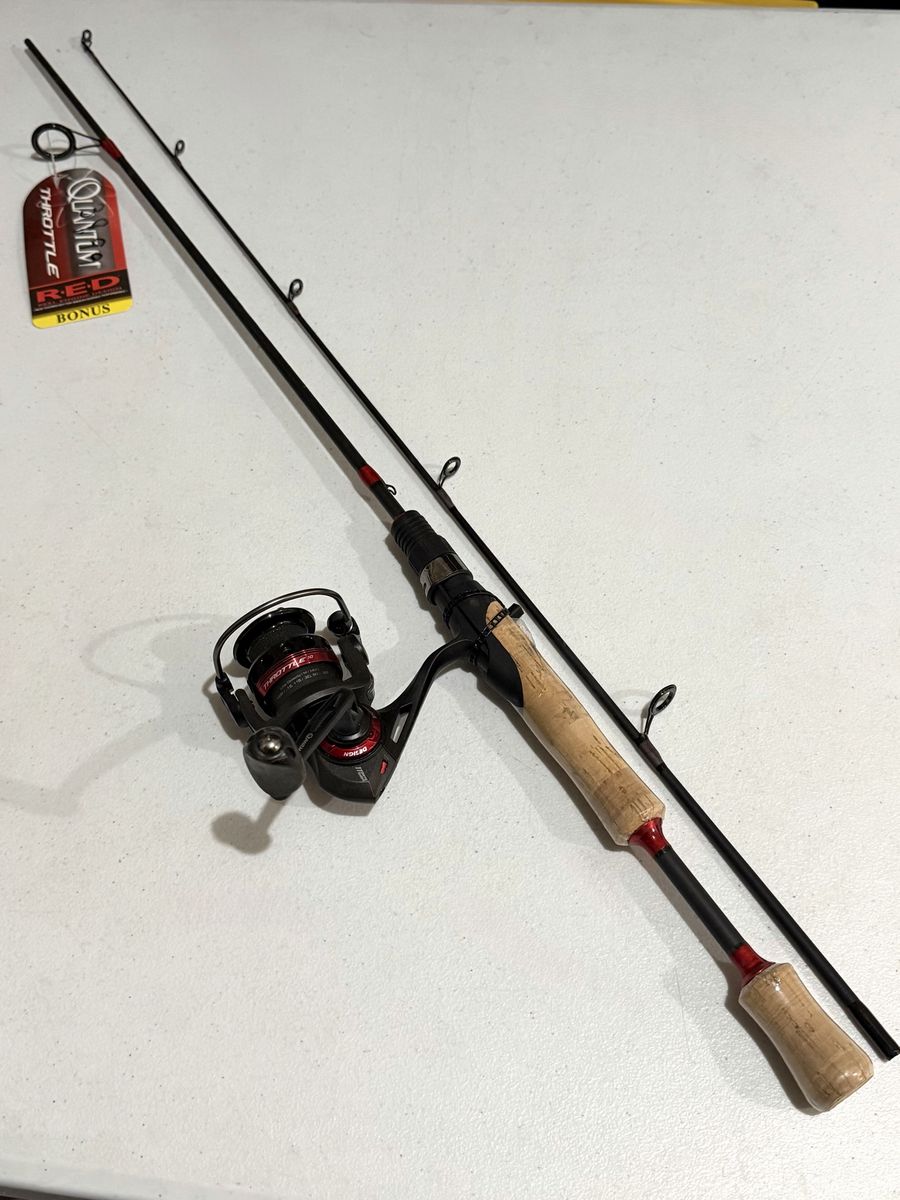NEW Quantum Throttle Spinning Reel + Rod Combo - ultra light size 10