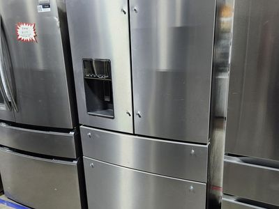Whirlpool Stainless Steel French Door Refrigerator with Double Freezer Drawers - No Handles