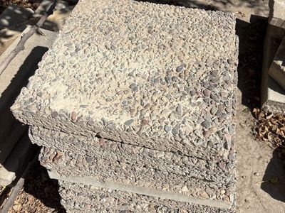 Concrete Stepping/Paving Stones - 16"x16" (12 total, 3 cracked)