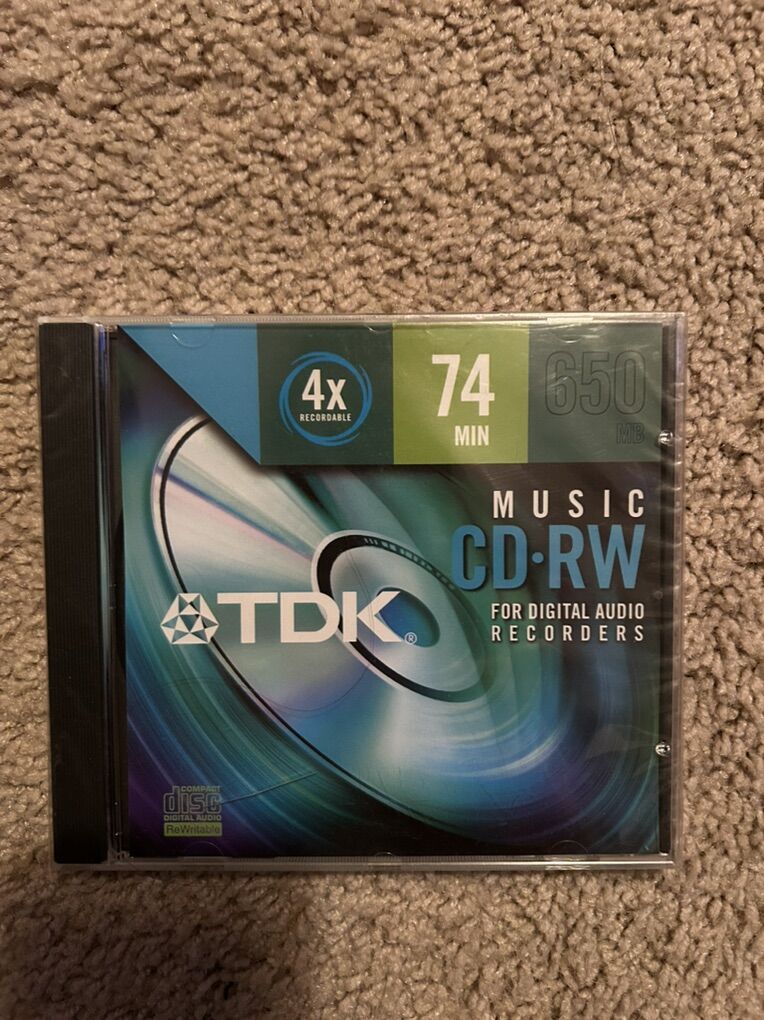 TDK Blank CD-RW 4x 74 Min Disc
