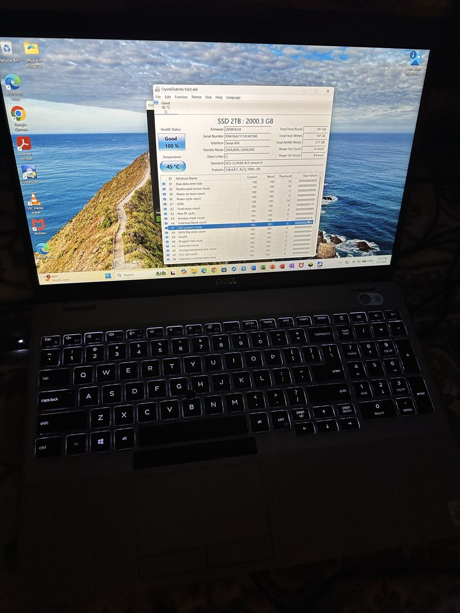 Dell Fast 15.6 inch Laptop i7 Core 10th Gen 2 TB SSD 24 GB RAM