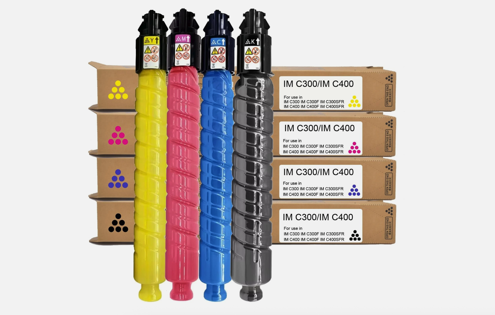IM C300 IM C400 Toner 842378 842379 842380 842381 CMYK 4-Pack Compatible