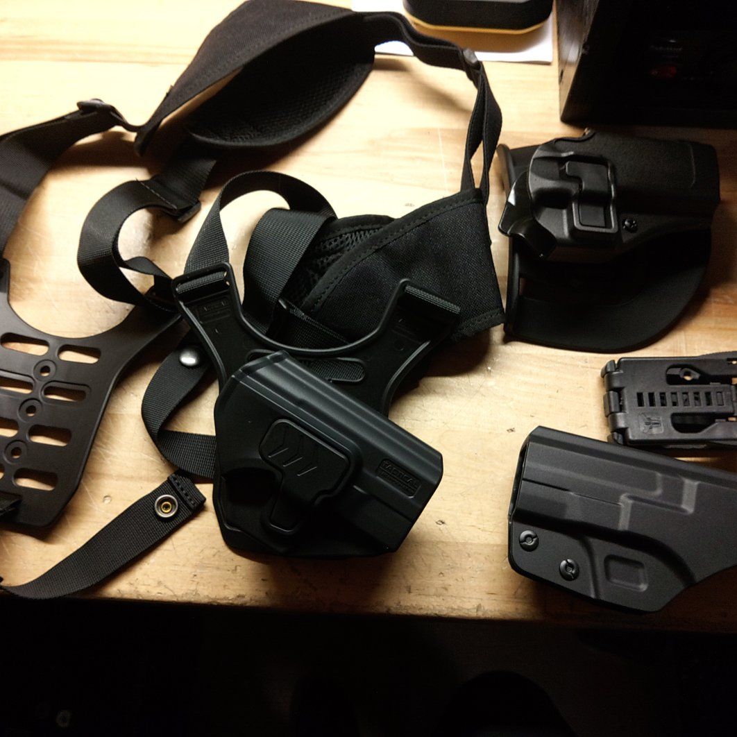 Smith & Wesson 9mm holsters.Blackhawk and Tactical