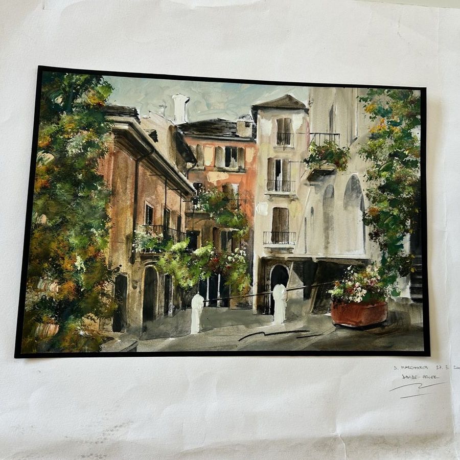 Italian Watercolor of Santa Margarita