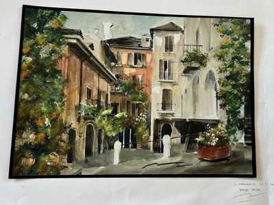 Italian Watercolor of Santa Margarita