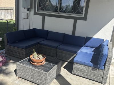 Patio seating sectional