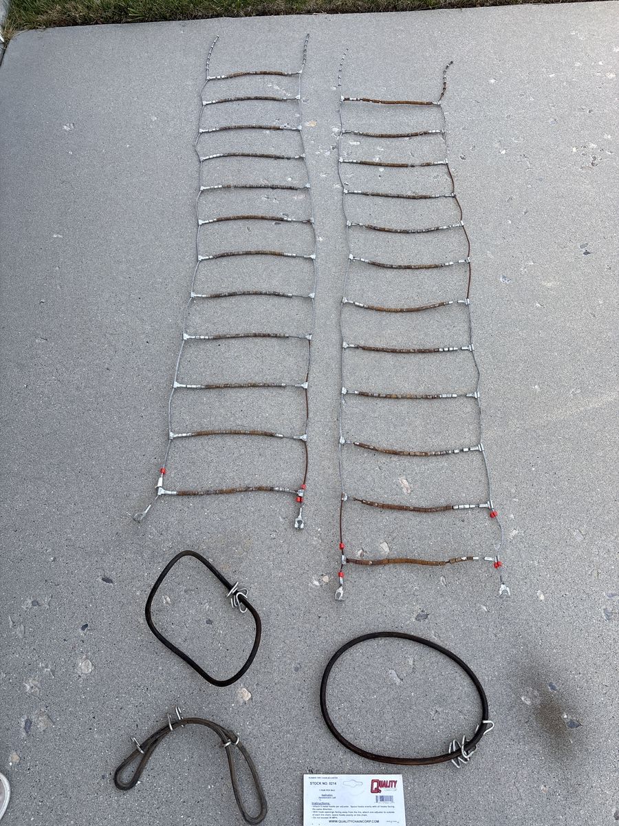 Tire Chains for Snow set of two used