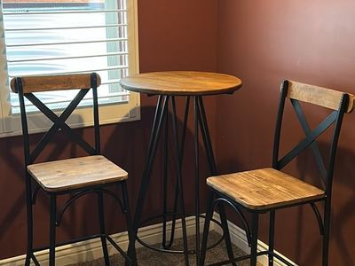 3-Piece Industrial Bar Height Pub Set