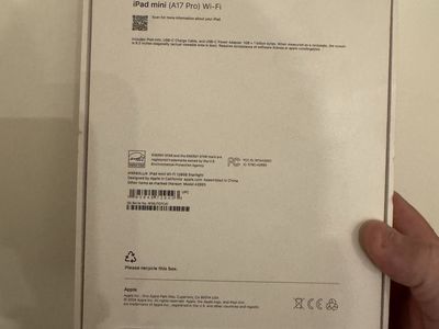 Apple IPad mini A17 pro (current gen) new sealed