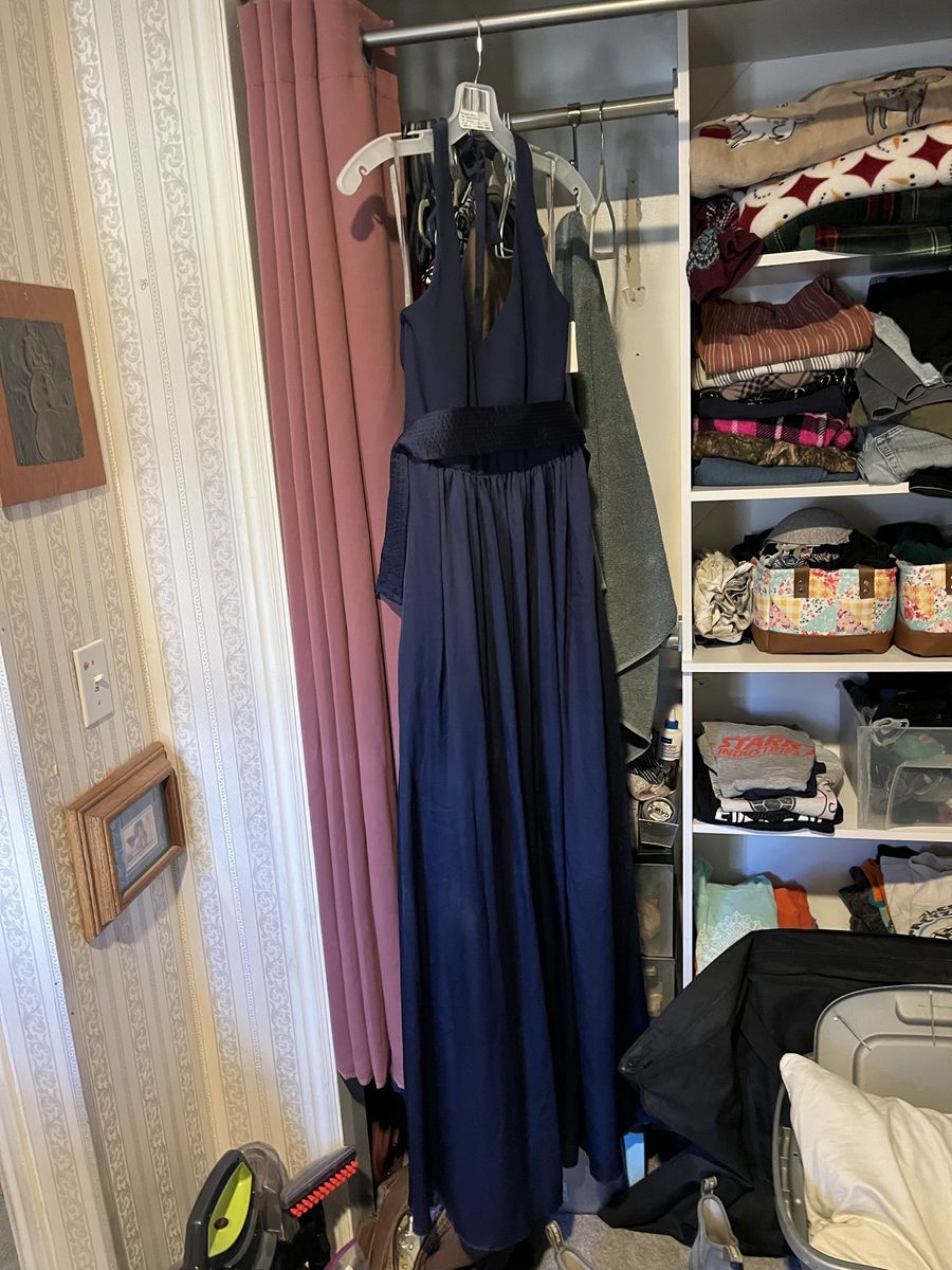 Dress halter v neck with sash