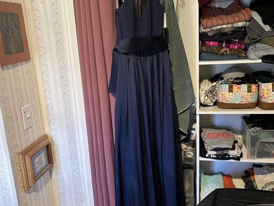 Dress halter v neck with sash