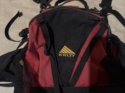 Kelty Red and Black Convertible Lumbar Fanny Pack Shoulder Bag